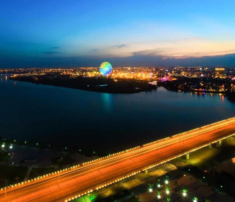 Ville de Danang au Vietnam