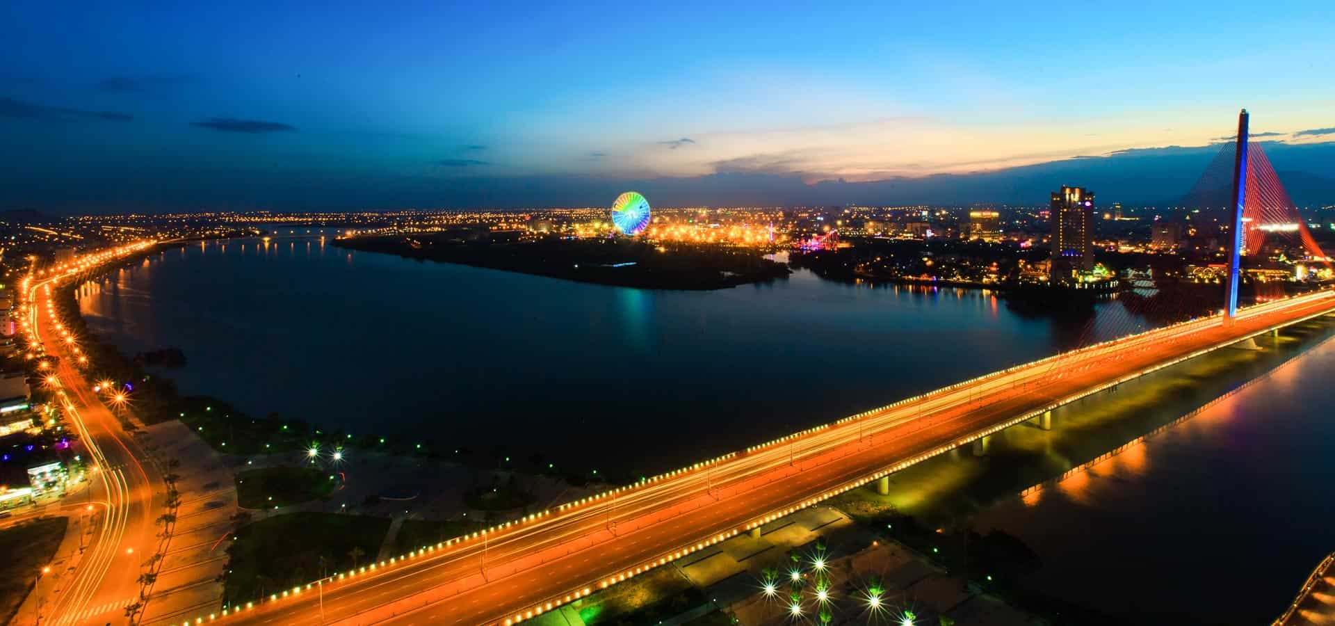 Ville de Danang au Vietnam